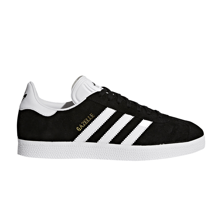 adidas Gazelle Black White-Gold Metallic (Women's)