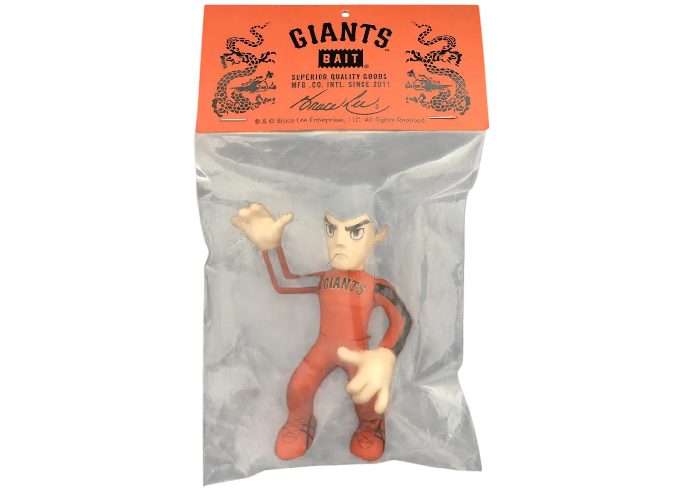 BAIT Bruce Lee x San Francisco Giants Bruce Lee 4in Figure Orange
