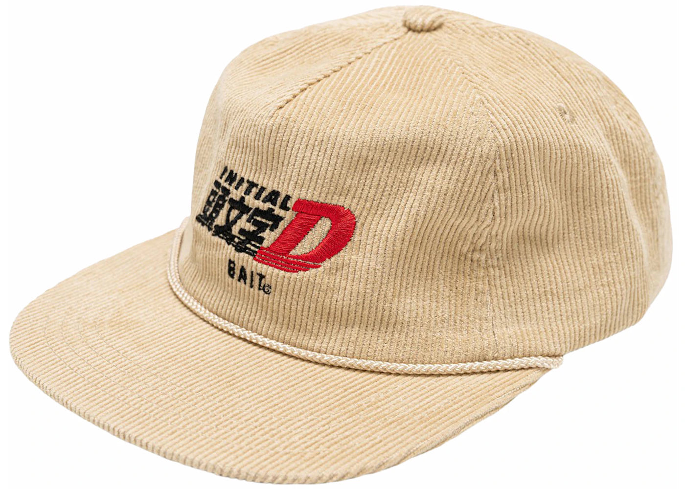 BAIT x Initial D Racing Corduroy Snapback Cap Tan