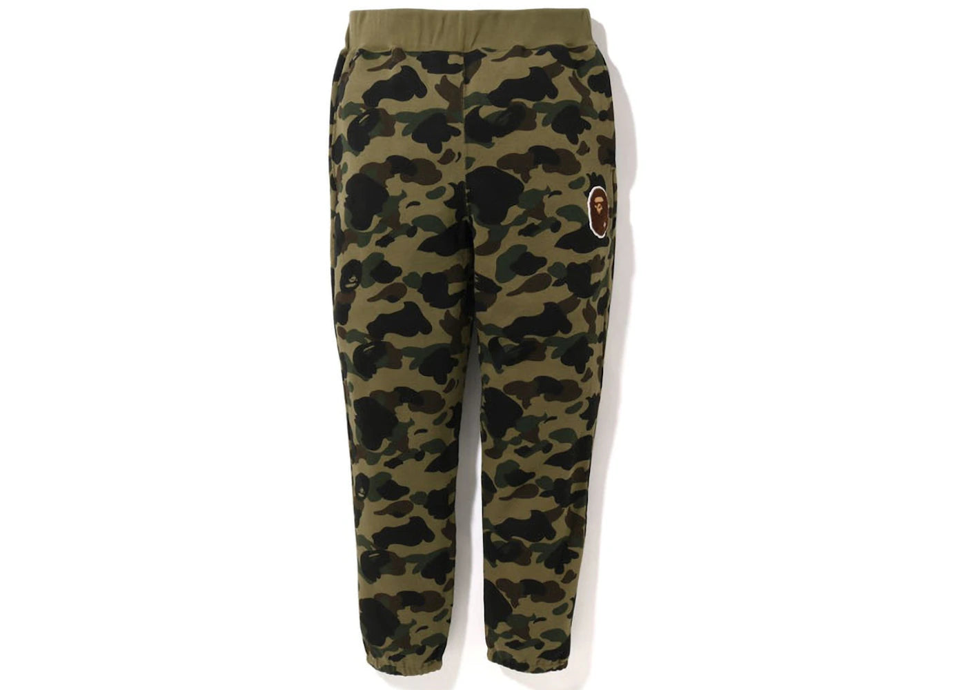 BAPE 1St Camo Ape Head Patched Sweatpants (FW22) Green