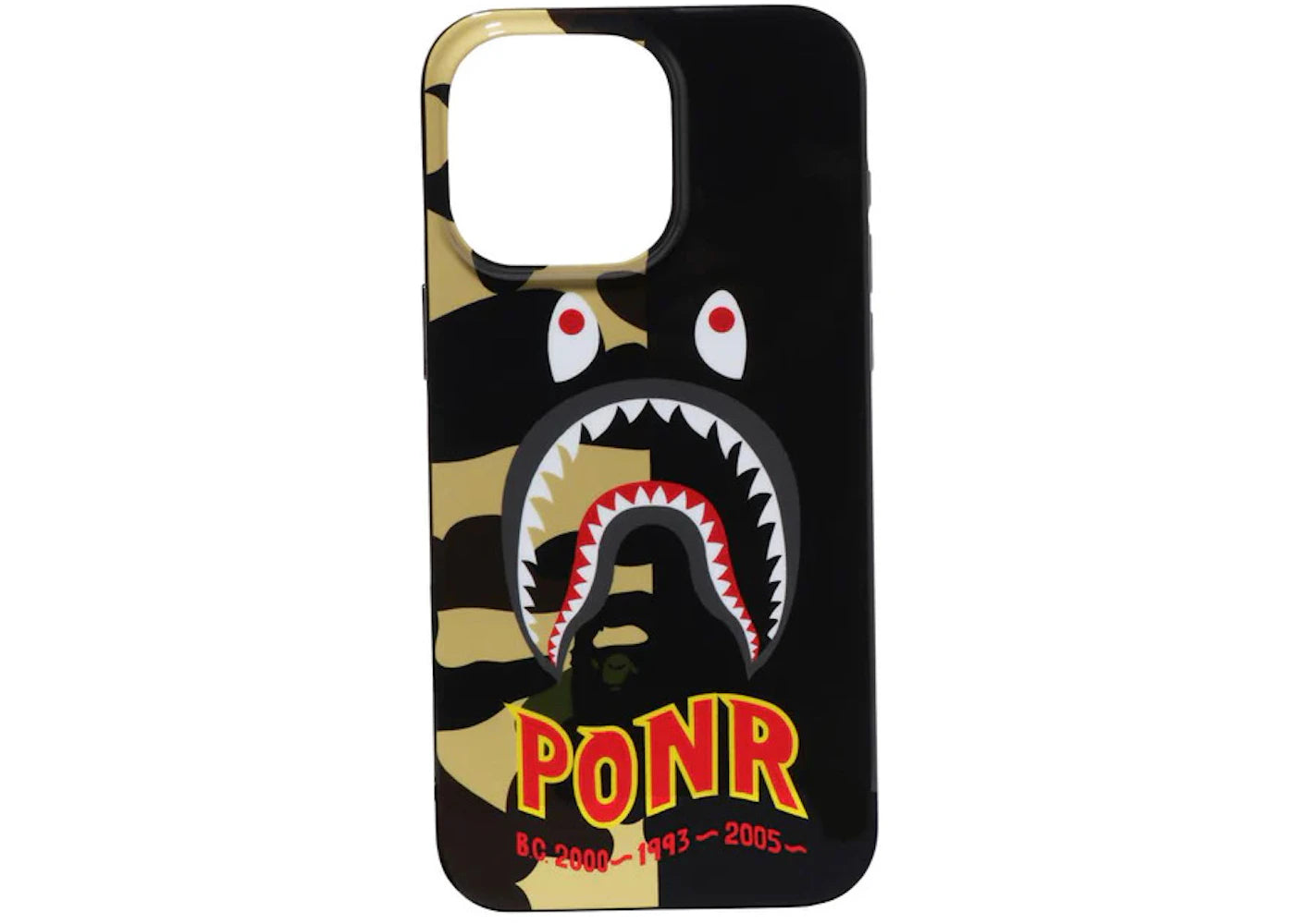 BAPE 1st Camo 2nd Shark iPhone 15 Pro Max Case Yellow