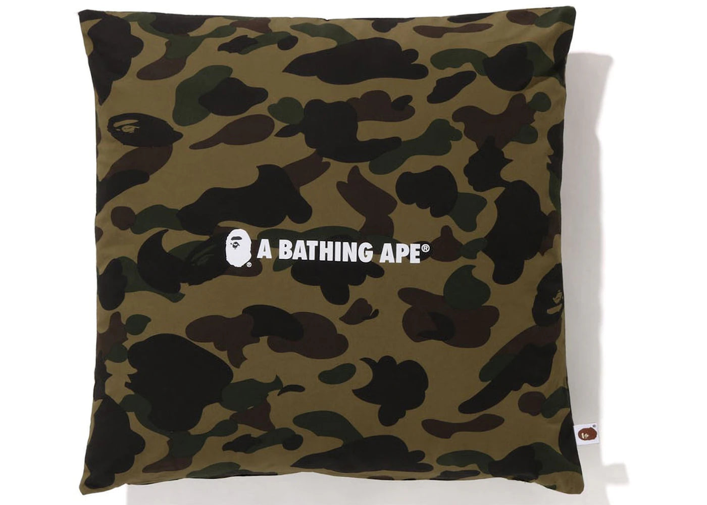 BAPE 1st Camo A Bathing Ape Square Cushion Green