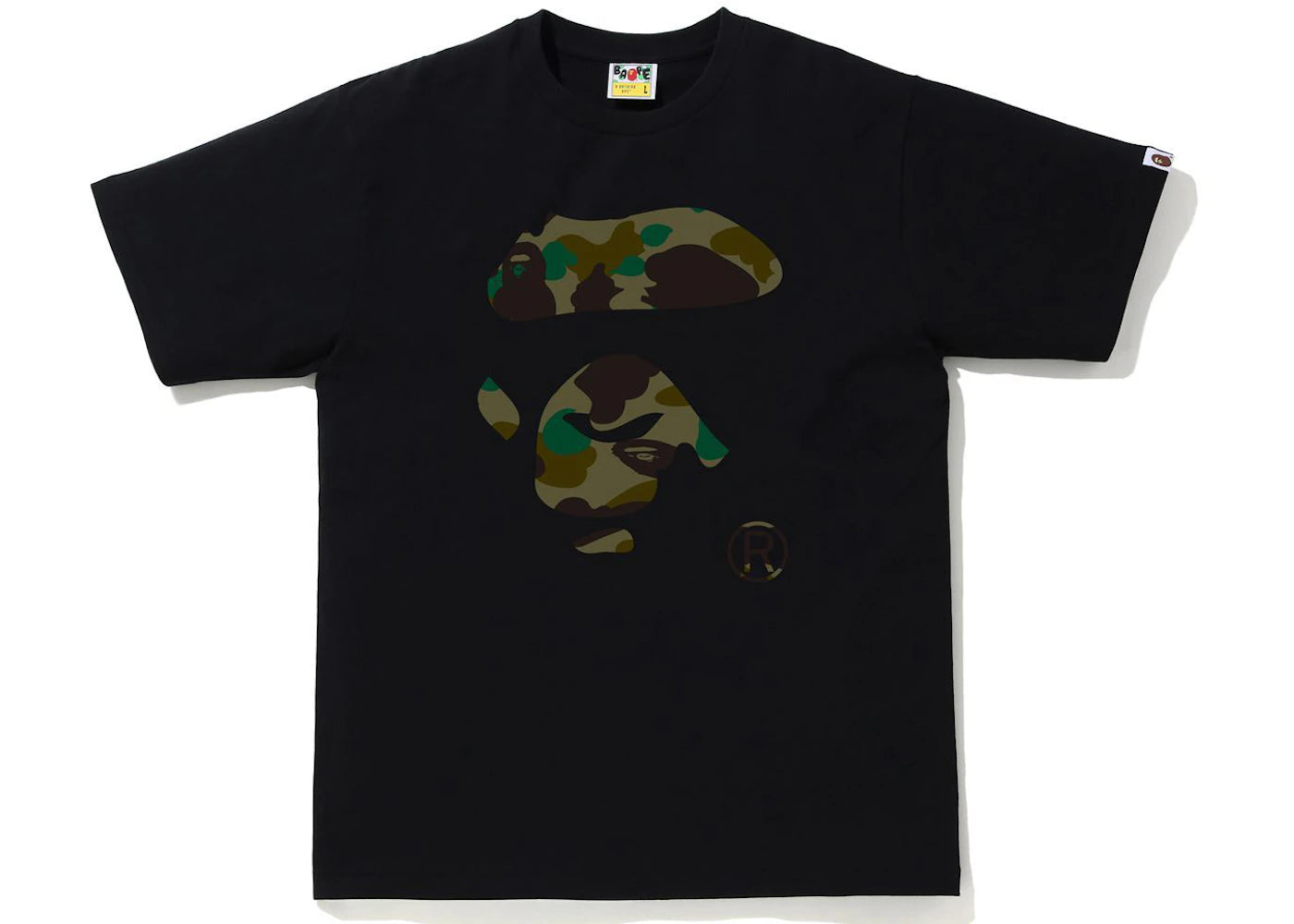 BAPE 1st Camo Ape Face Tee Black/Green