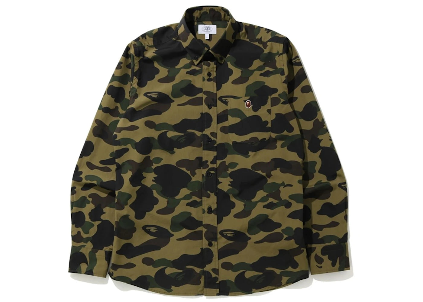 BAPE 1st Camo BD L/S Shirt Green