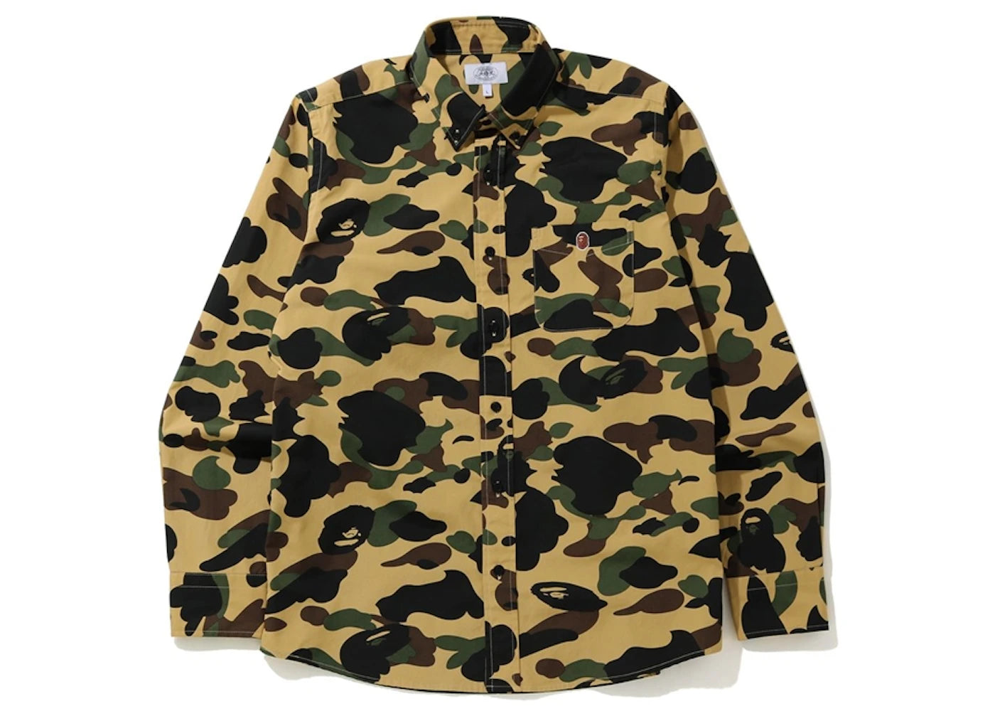 BAPE 1st Camo BD L/S Shirt Yellow