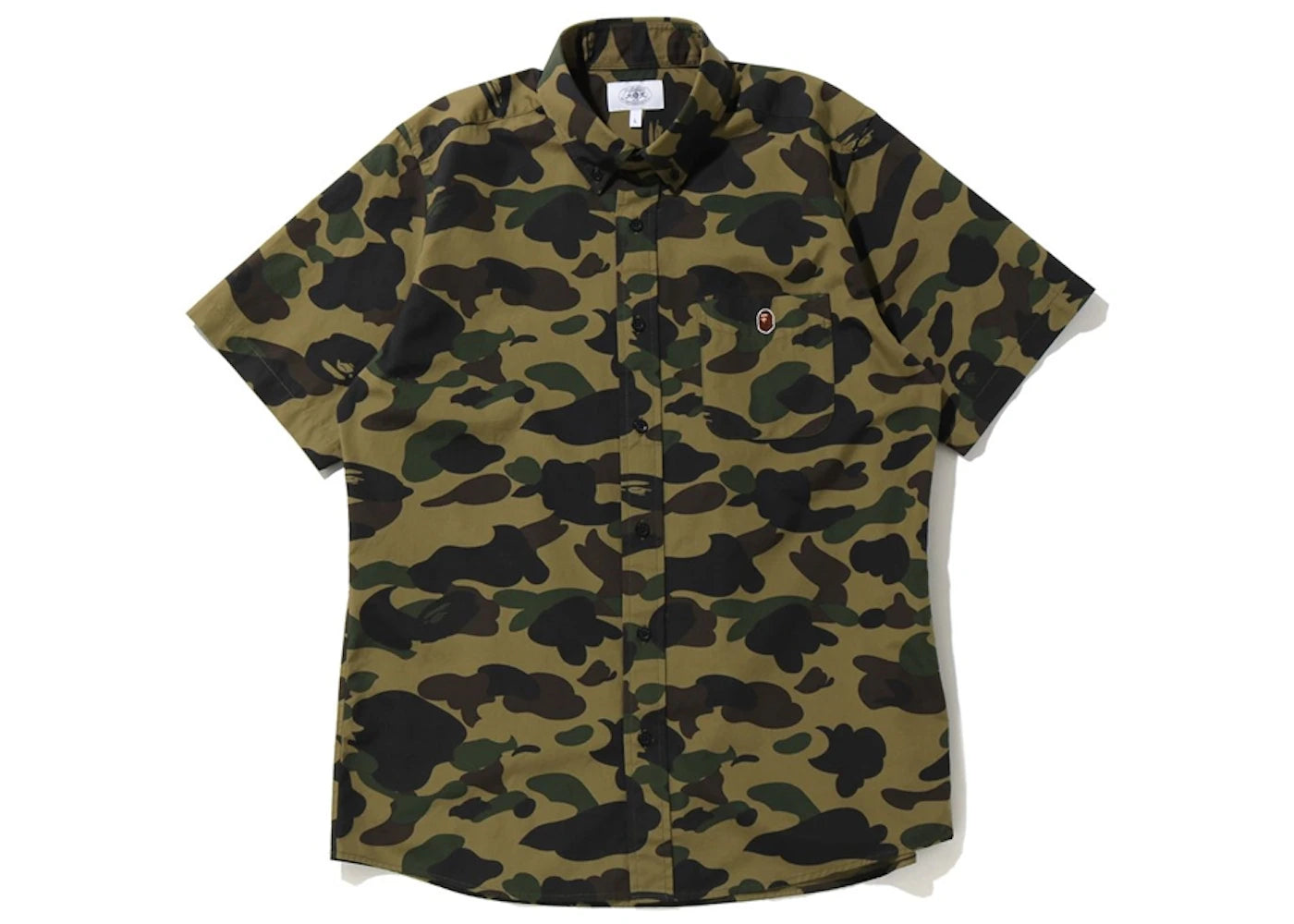 BAPE 1st Camo BD S/S Shirt Green