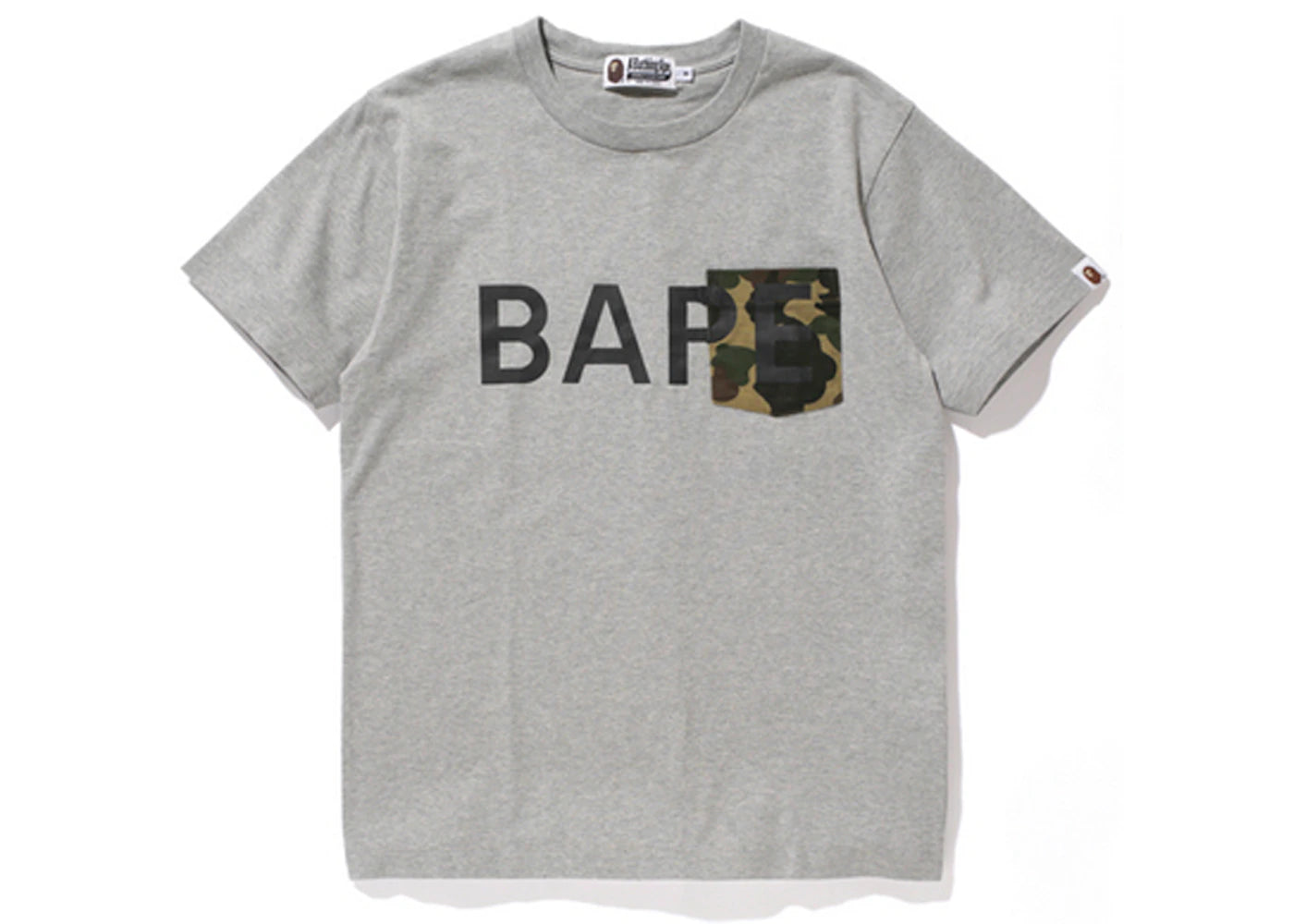 BAPE 1st Camo Bape Pocket Tee Grey/Green