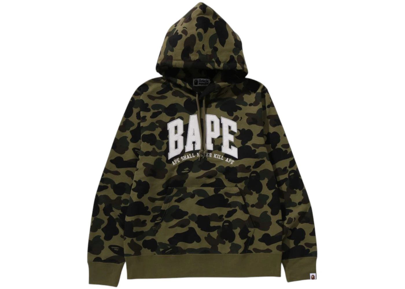 BAPE 1st Camo Bape Pullover Hoodie Green