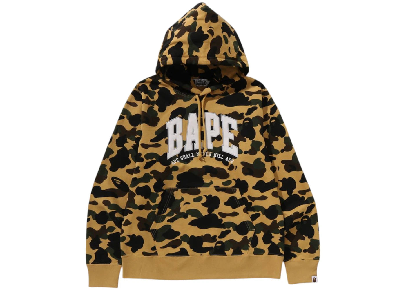 BAPE 1st Camo Bape Pullover Hoodie Yellow