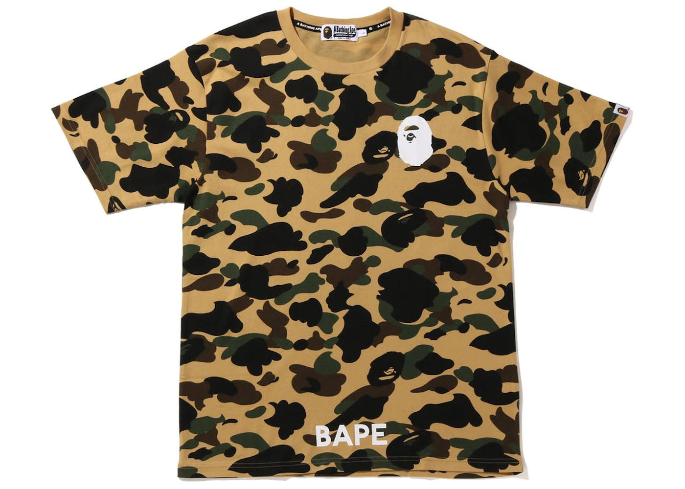 BAPE 1st Camo Bathing Ape Tee Yellow