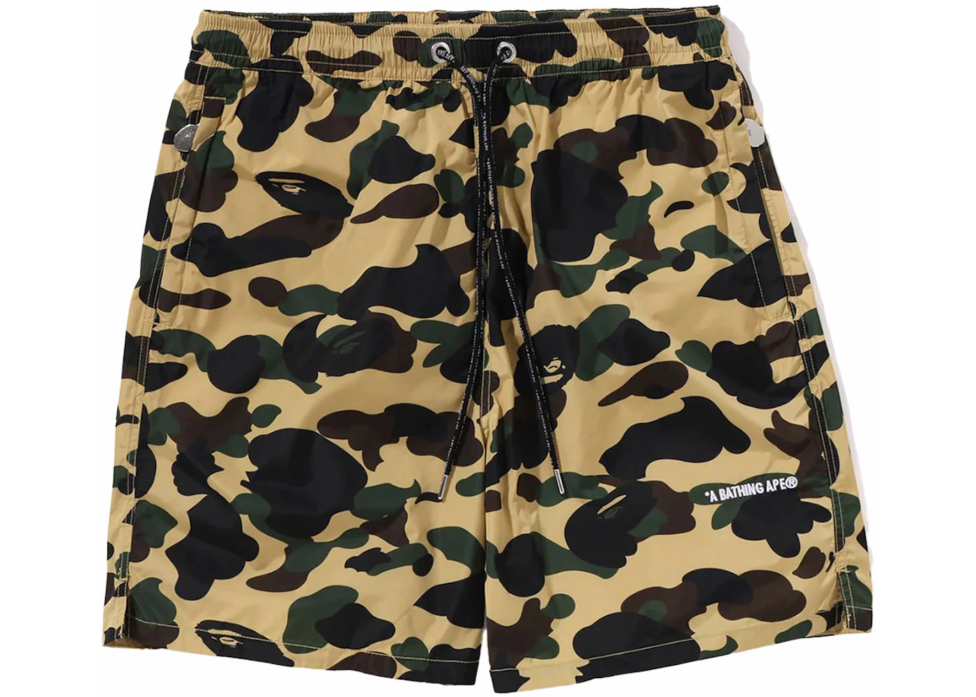 BAPE 1st Camo Beach Shorts (SS24) Yellow