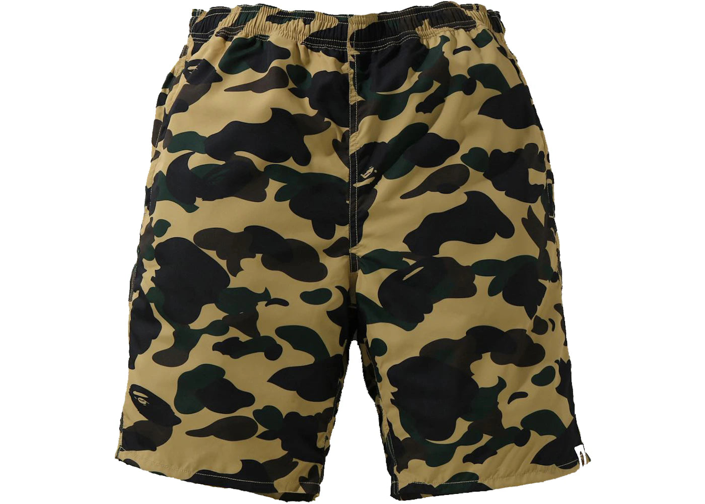 BAPE 1st Camo Beach Shorts (SS21) Yellow