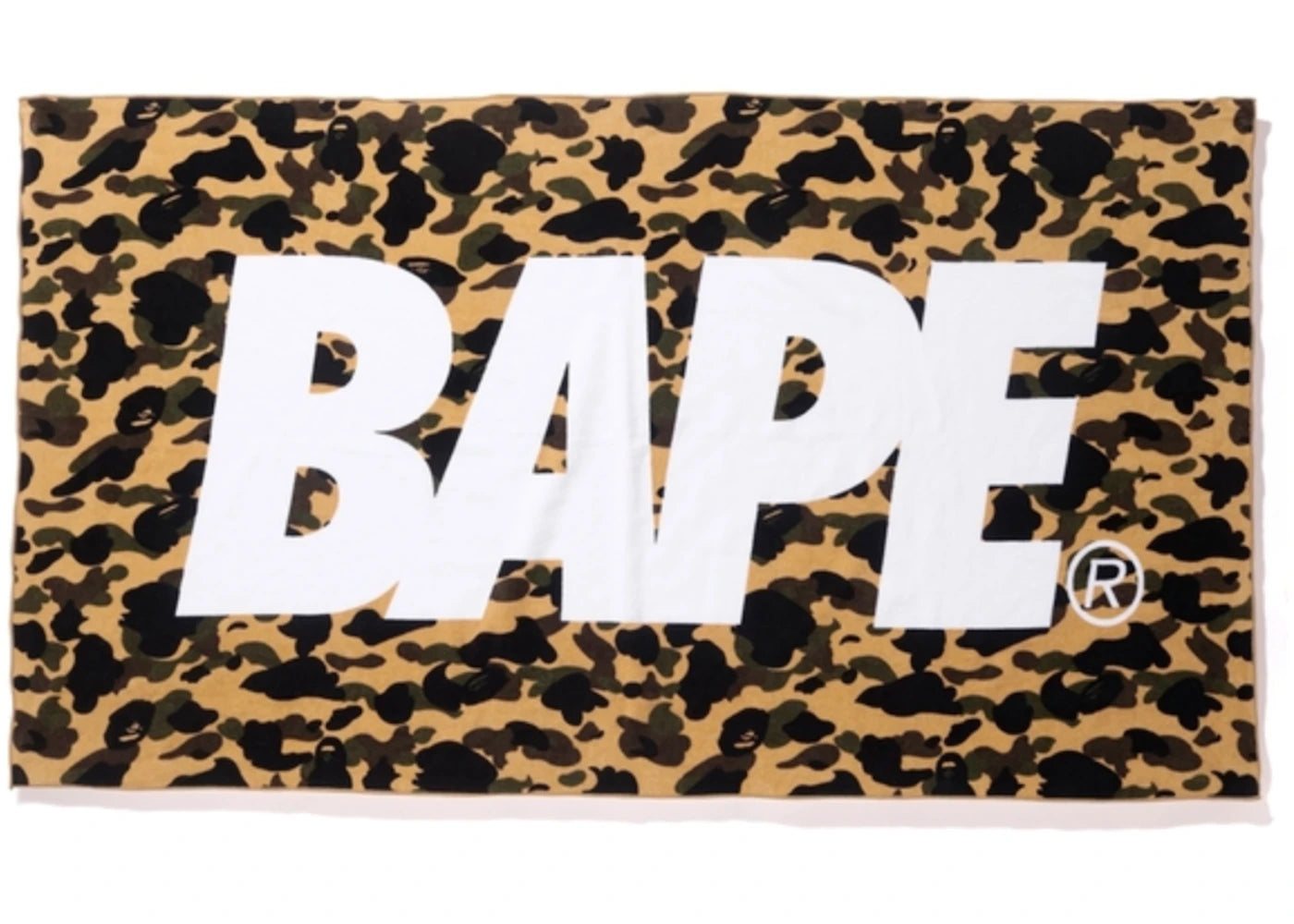 BAPE 1st Camo Beach Towel Yellow