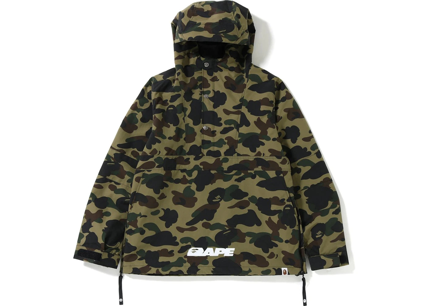 BAPE 1st Camo Block Pullover Jacket Green