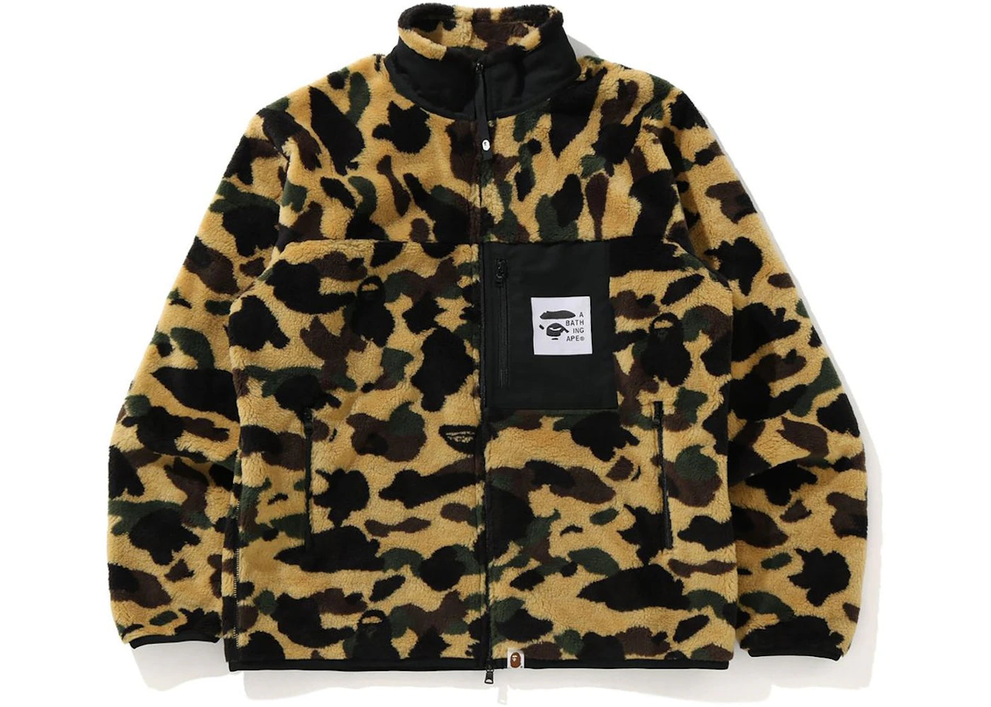 BAPE 1st Camo Boa Jacket Yellow