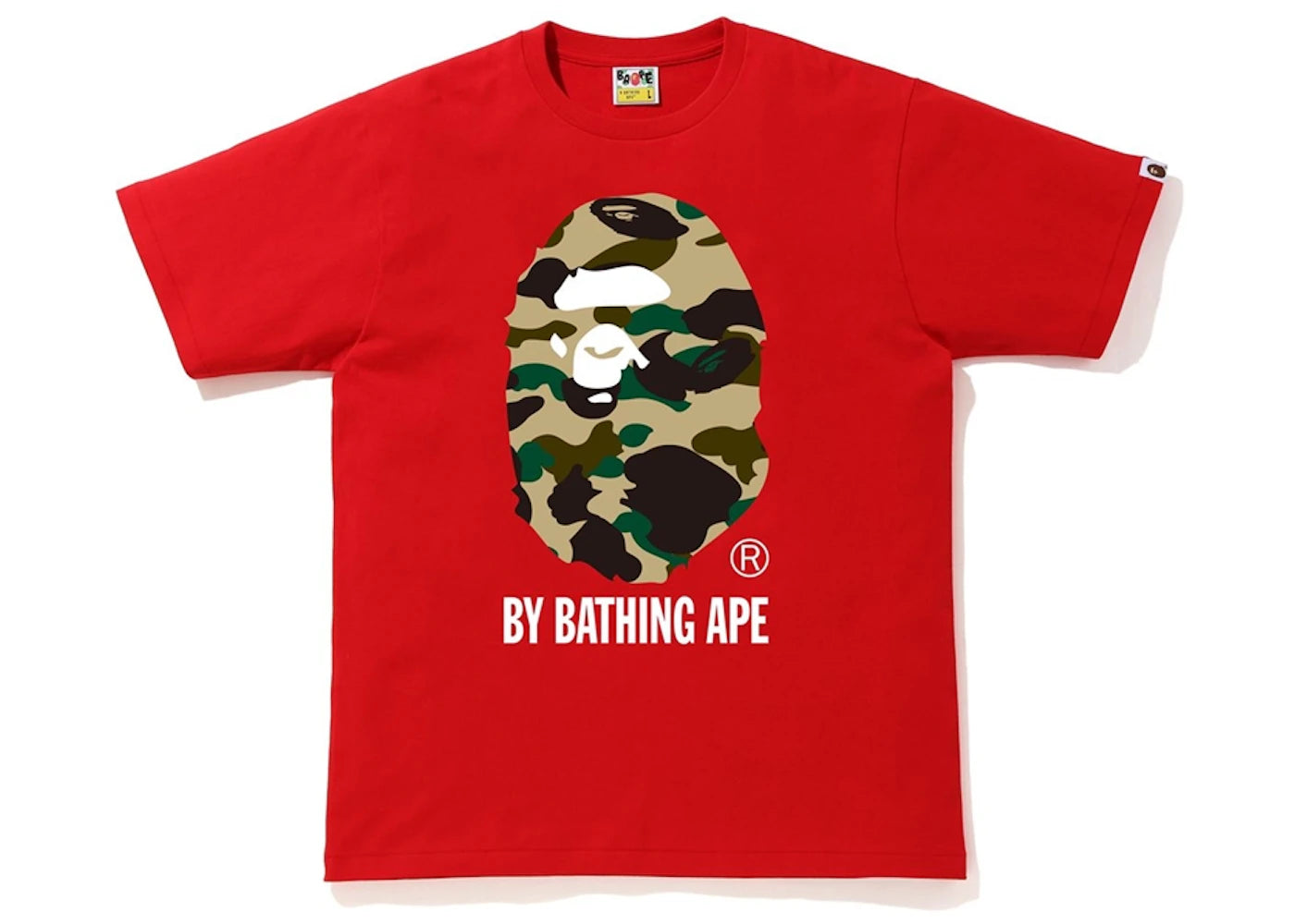 BAPE 1st Camo By Bathing Ape Tee Red/Yellow