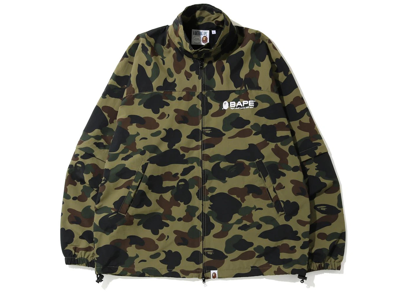 BAPE 1st Camo Classic Rain Jacket Green