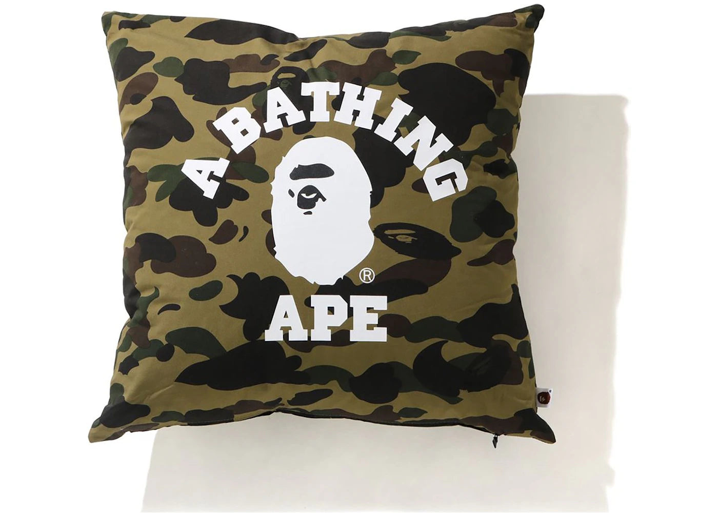 BAPE 1st Camo College Square Cushion Green