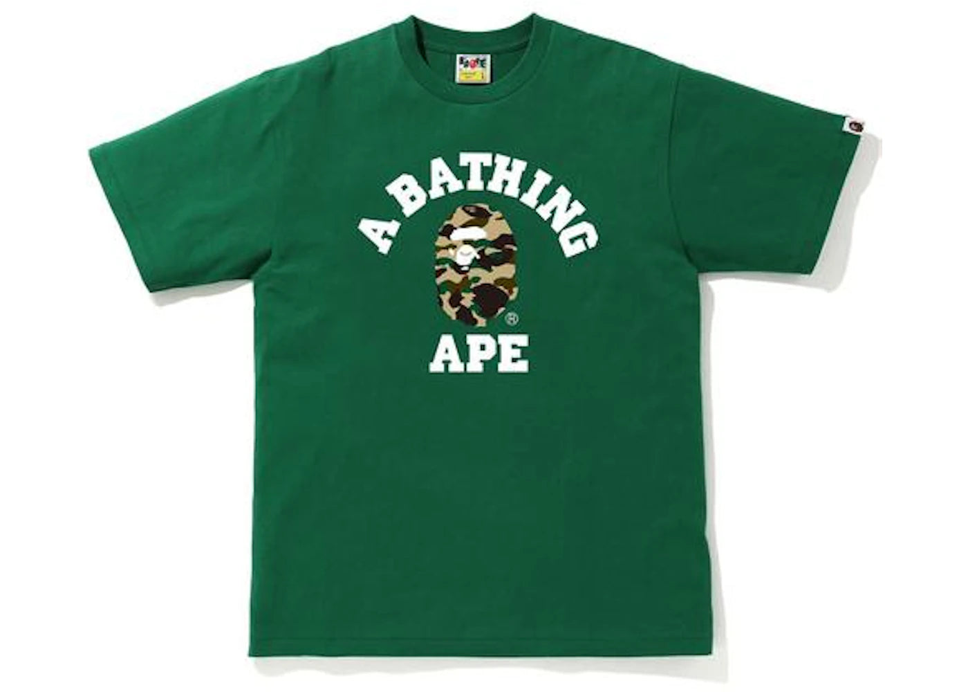 BAPE 1st Camo College T-Shirt (SS20) Green/Yellow