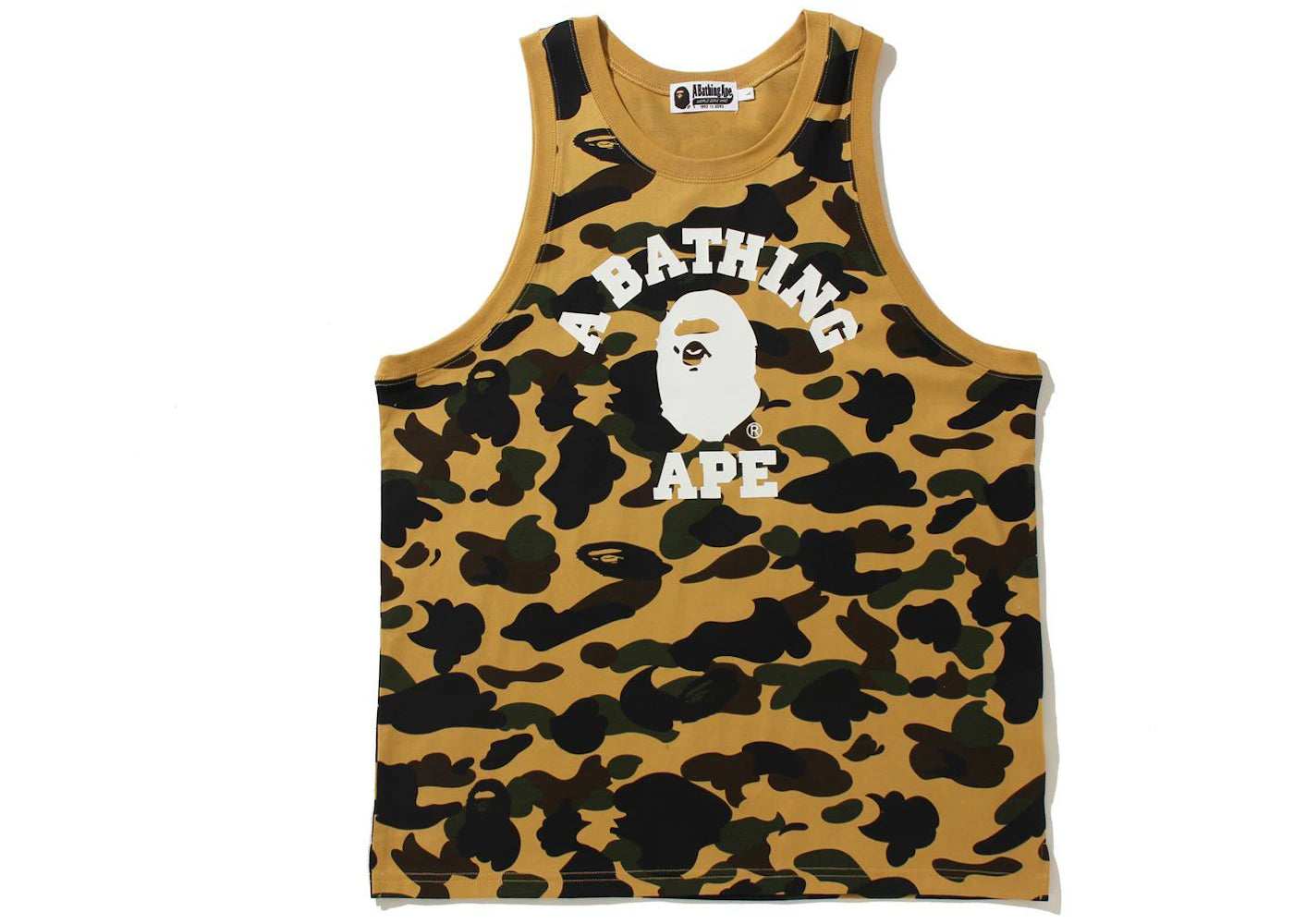 BAPE 1st Camo College Tank Top Yellow