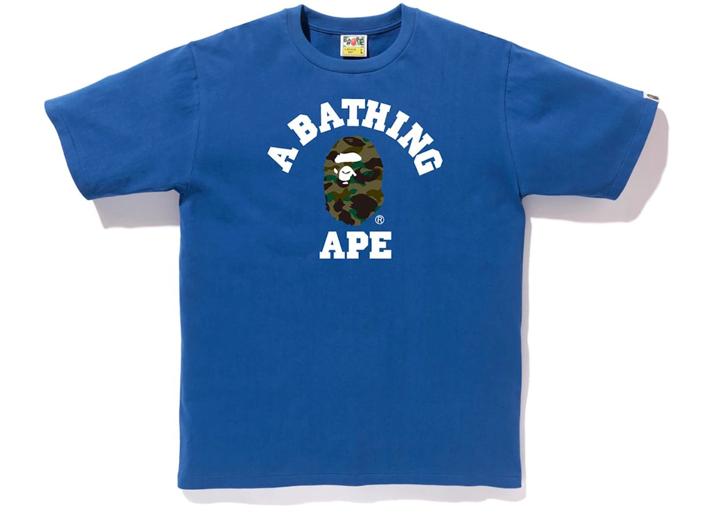 BAPE 1st Camo College Tee Blue/Green