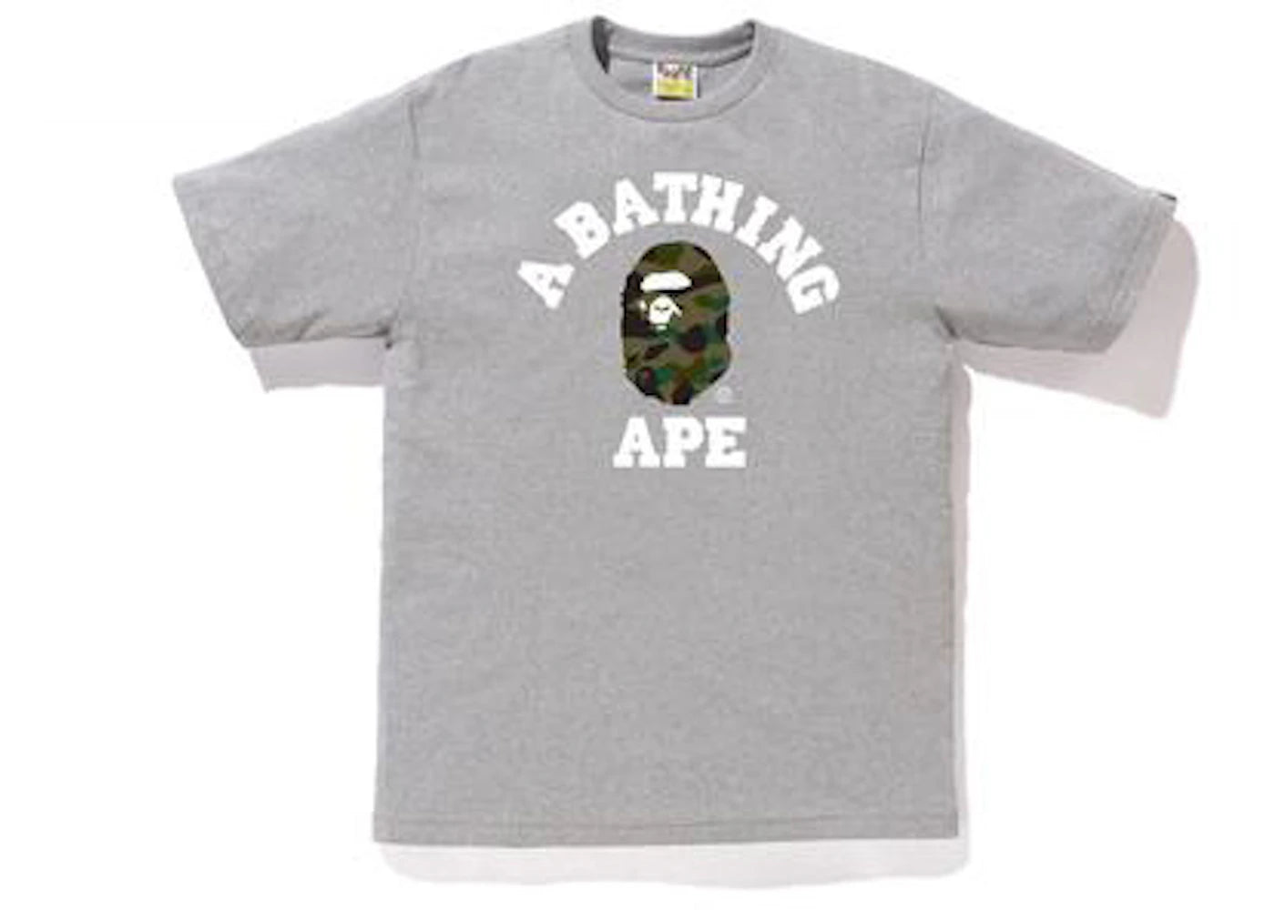 BAPE 1st Camo College Tee Grey