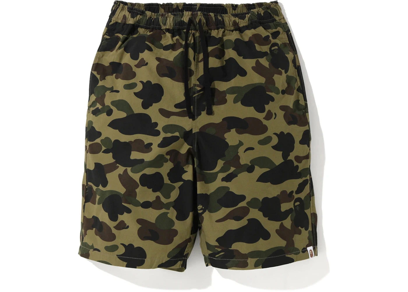 BAPE 1st Camo Drawstring Shorts Green