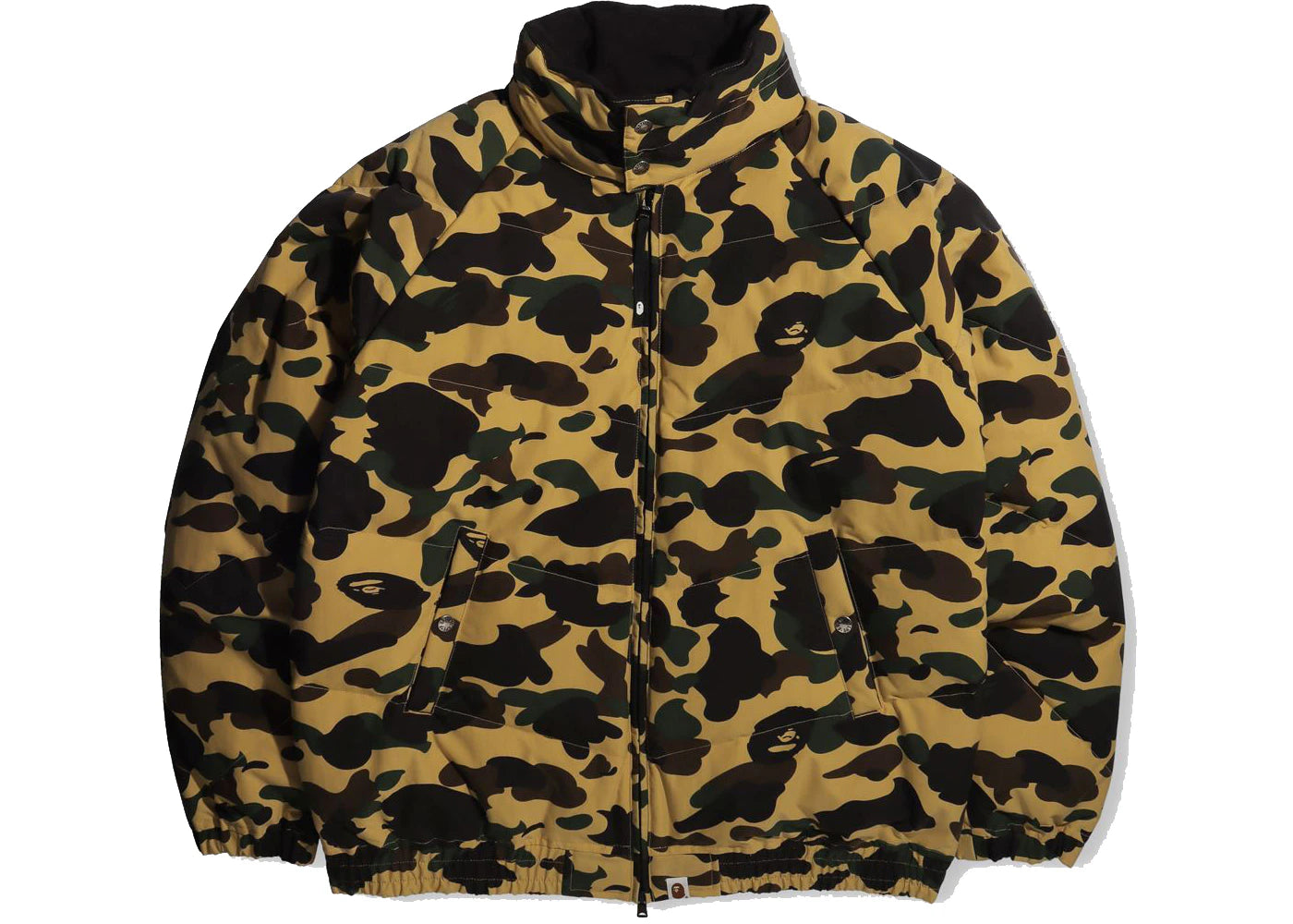 BAPE 1st Camo Loose Fit Down Jacket Yellow