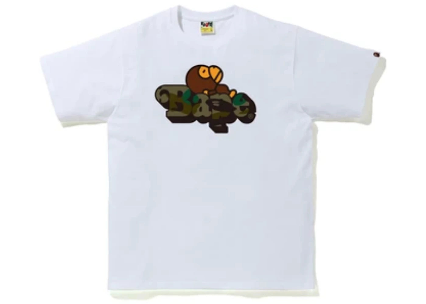 BAPE 1st Camo Milo on BAPE Tee White/Green