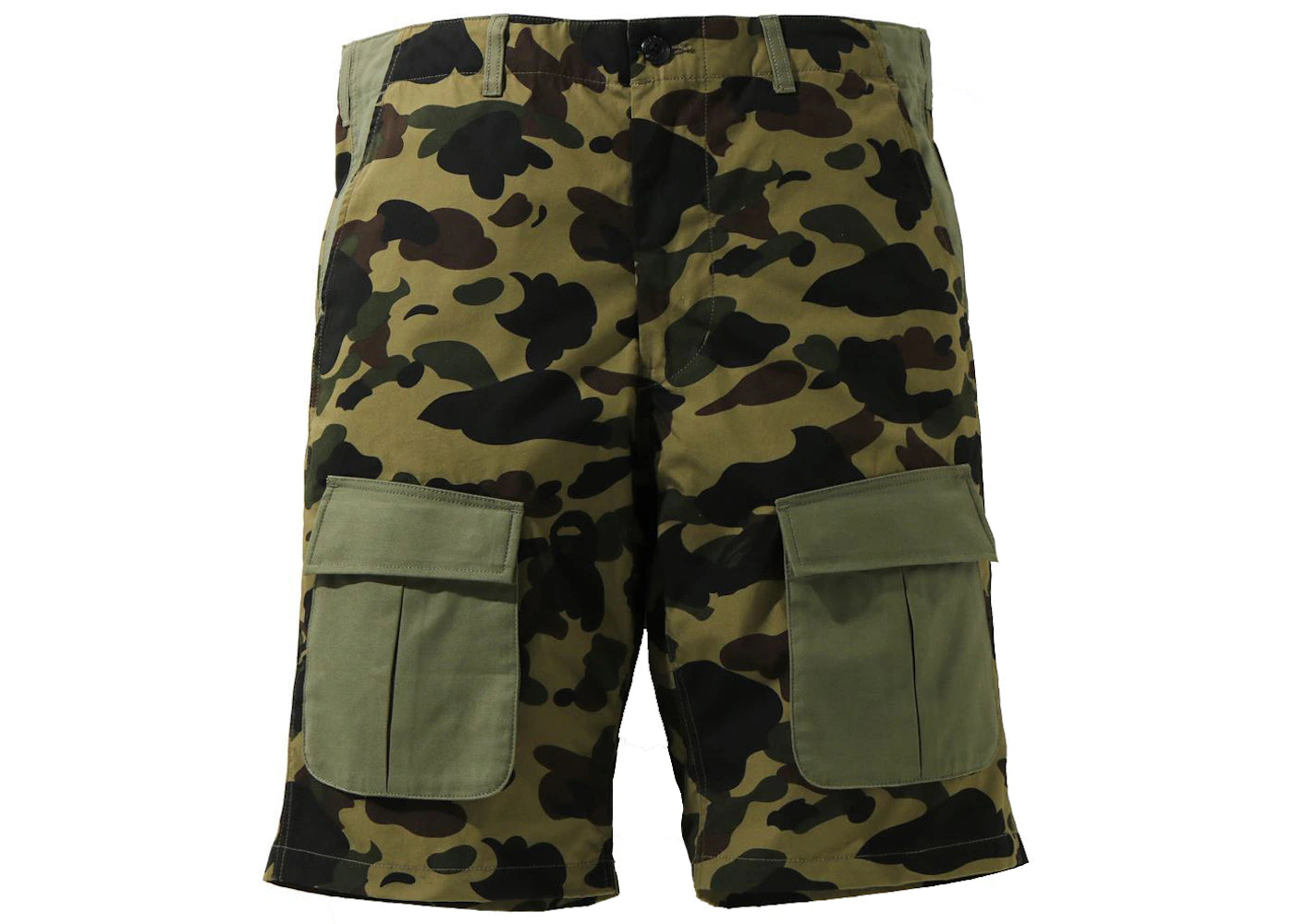 BAPE 1st Camo Multi Pocket Shorts Green