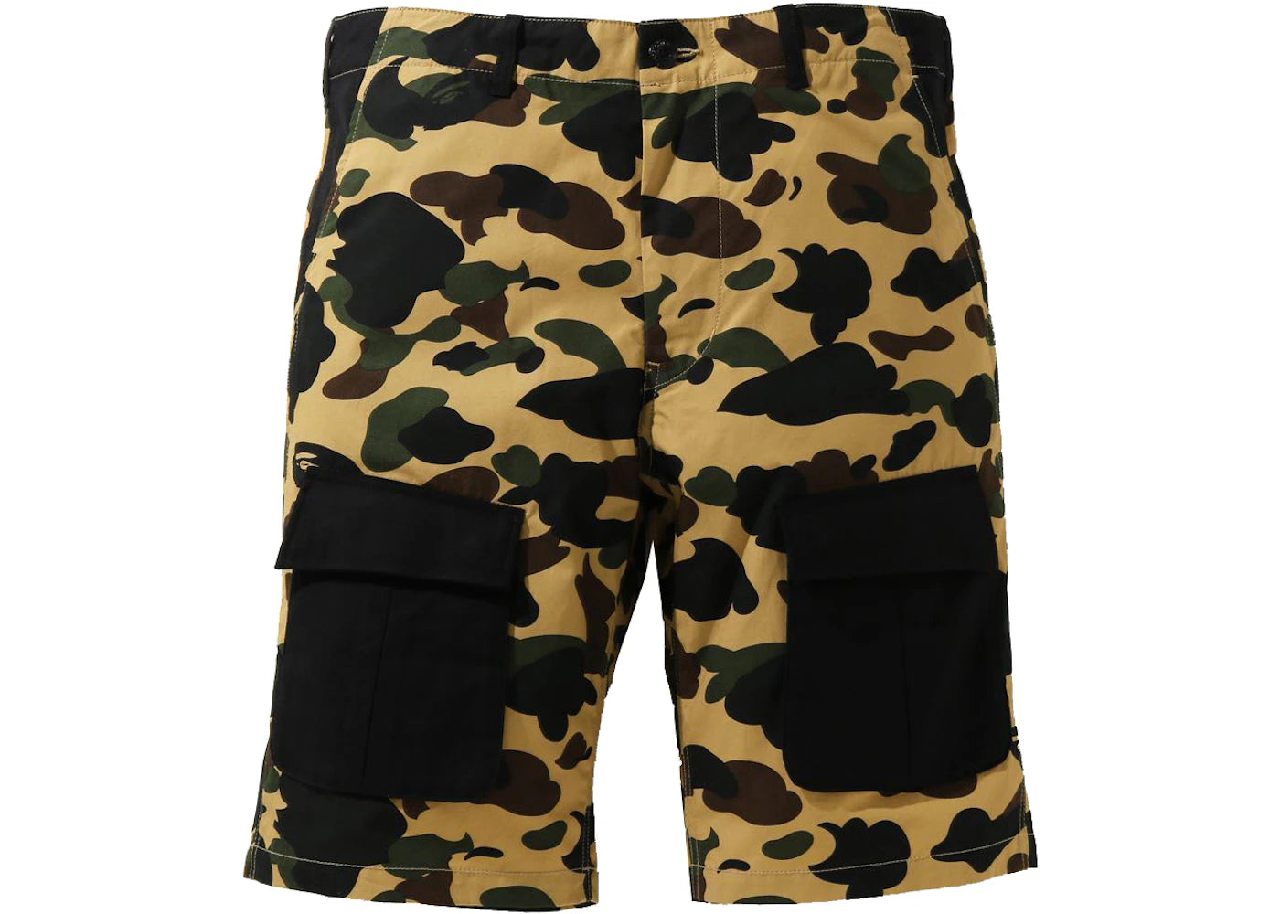 BAPE 1st Camo Multi Pocket Shorts Yellow