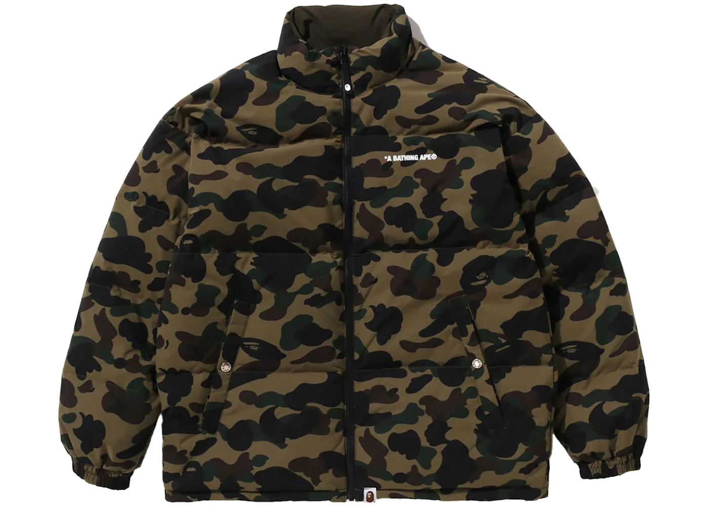 BAPE 1st Camo Reversible Down Jacket (FW25) Green