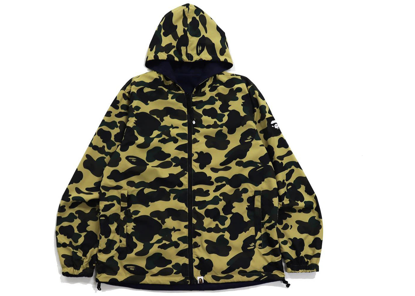 BAPE 1st Camo Reversible Hoodie Jacket Yellow