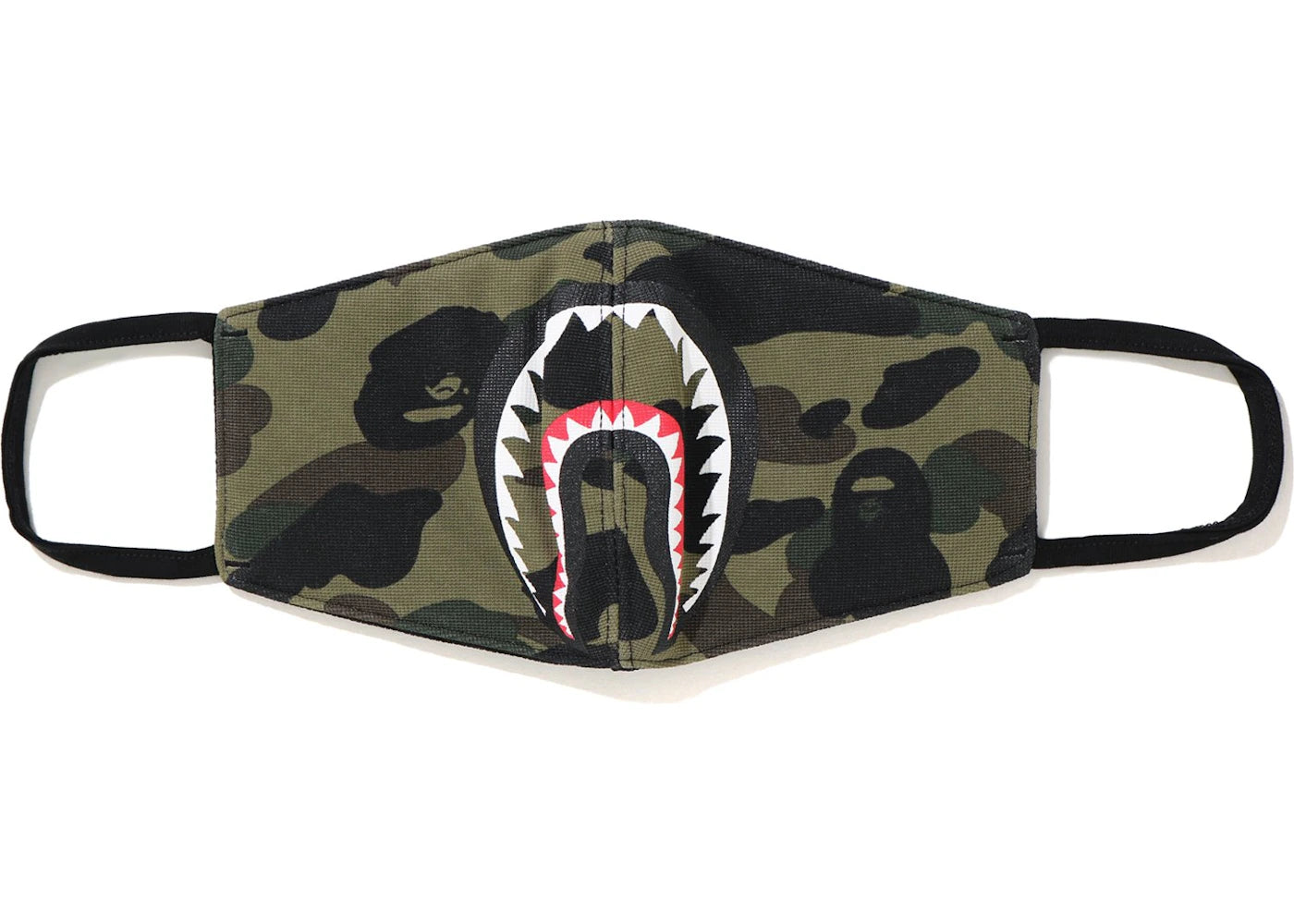 BAPE 1st Camo Shark Face Mask (FW19) Green