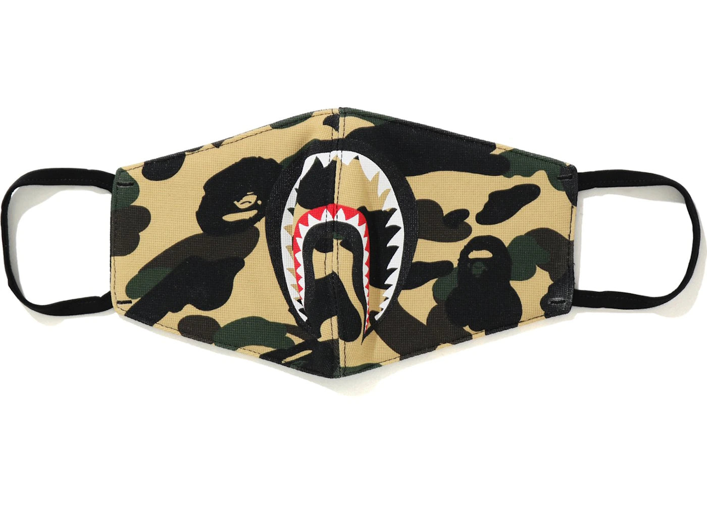 BAPE 1st Camo Shark Face Mask (FW19) Yellow