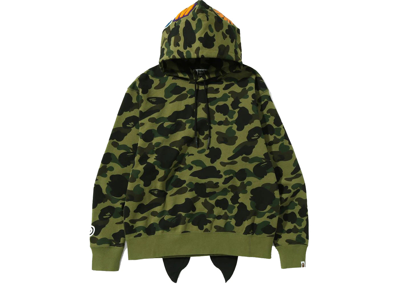 BAPE 1st Camo Shark Relaxed Fit Pullover Hoodie Green