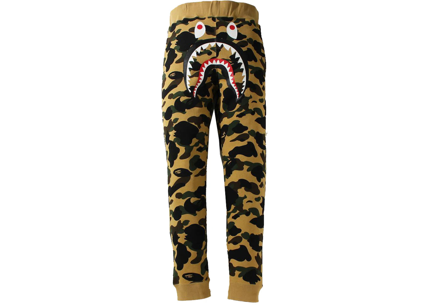 BAPE 1st Camo Shark Slim Fit Sweat Pants Yellow