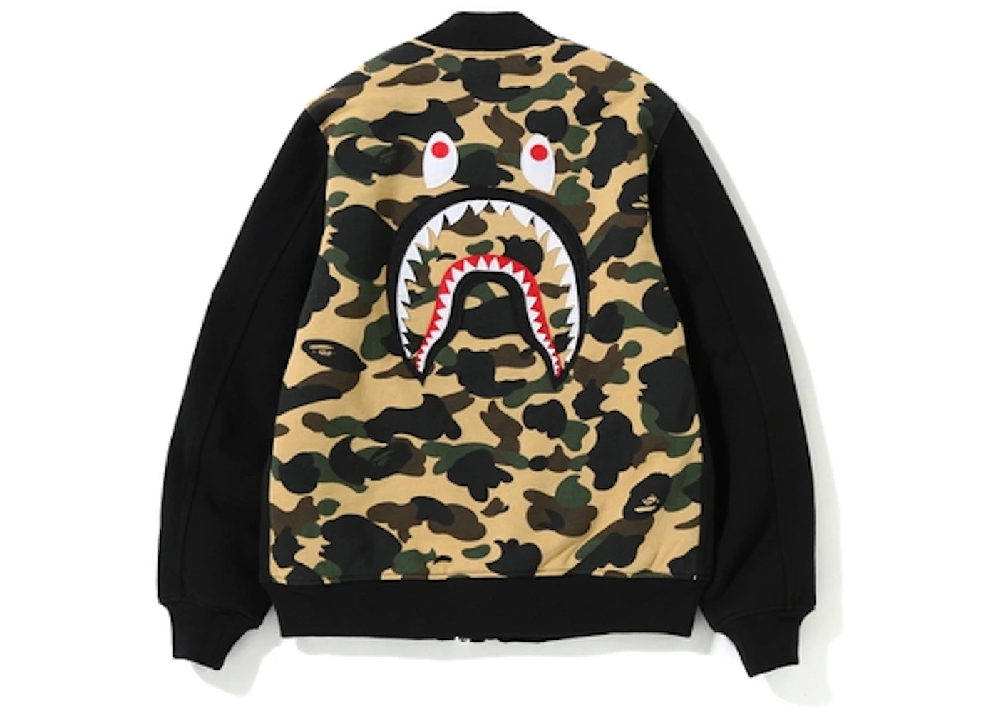 BAPE 1st Camo Shark Sweat MA-1 Black/Yellow