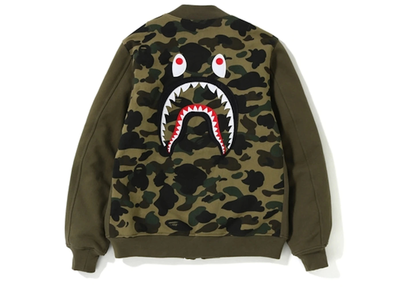 BAPE 1st Camo Shark Sweat MA-1 Olive/Green