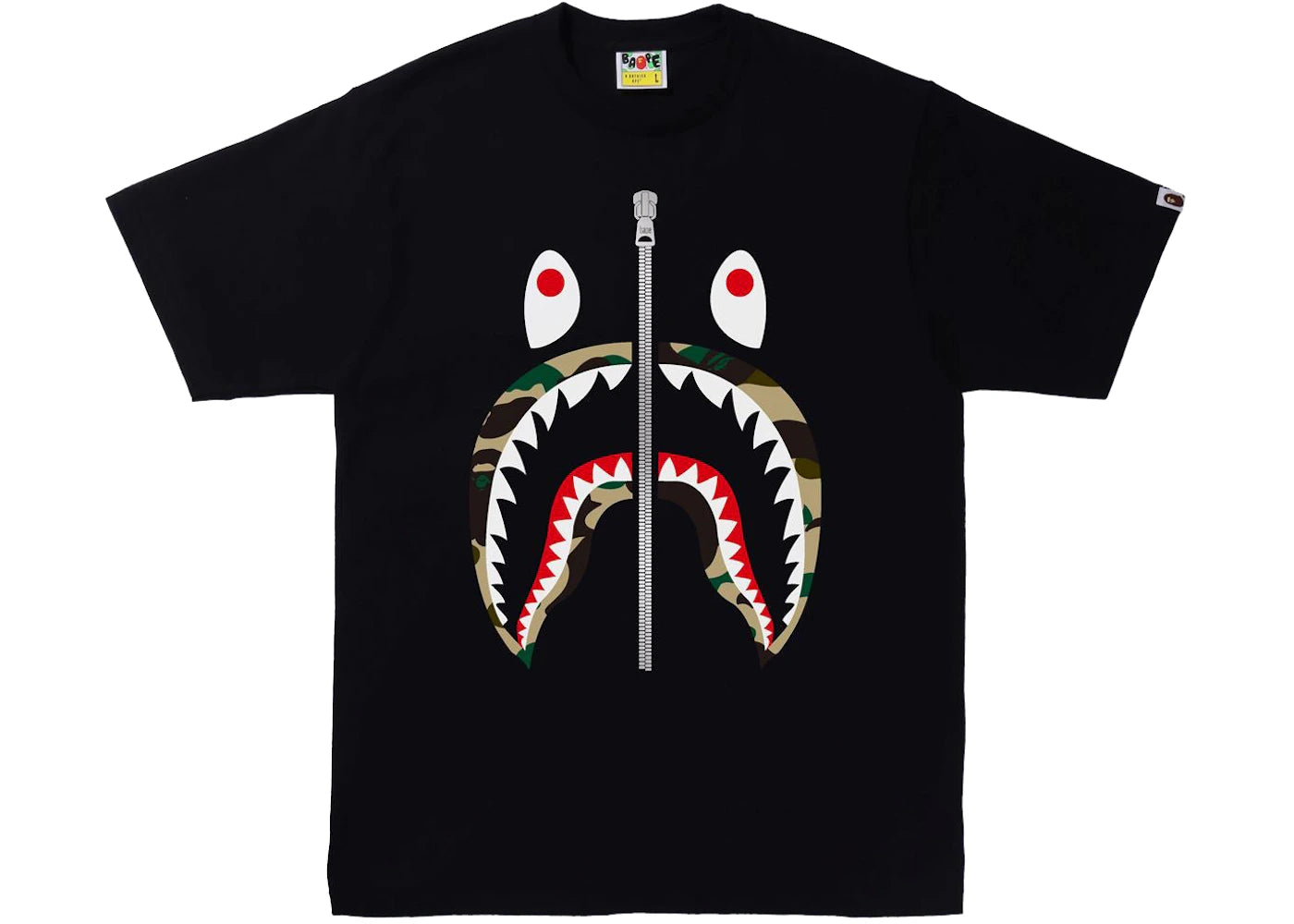BAPE 1st Camo Shark Tee (SS22) Black/Yellow