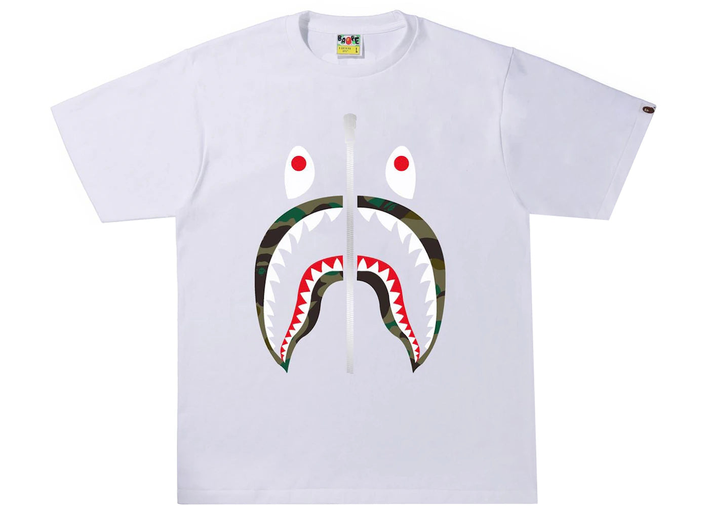 BAPE 1st Camo Shark Tee (SS22) White/Green
