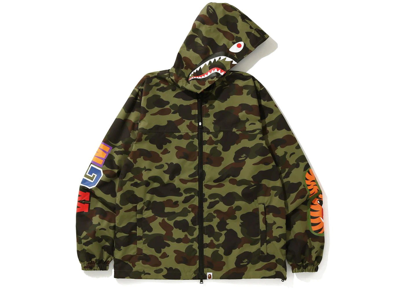 BAPE 1st Camo Shark WGM Hoodie Jacket Green
