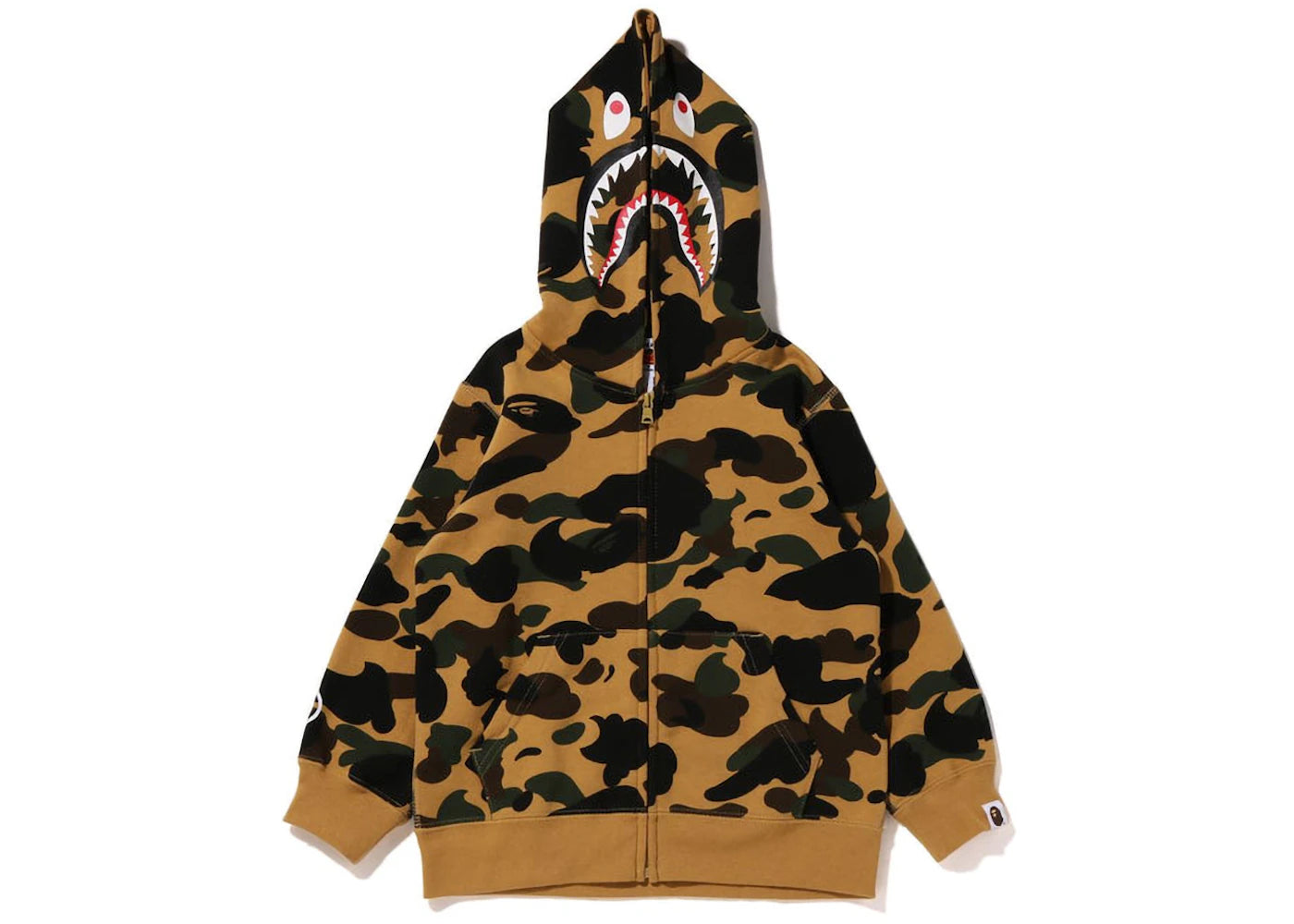 BAPE 1st Camo Shark Zip Hoodie (Kids) Yellow