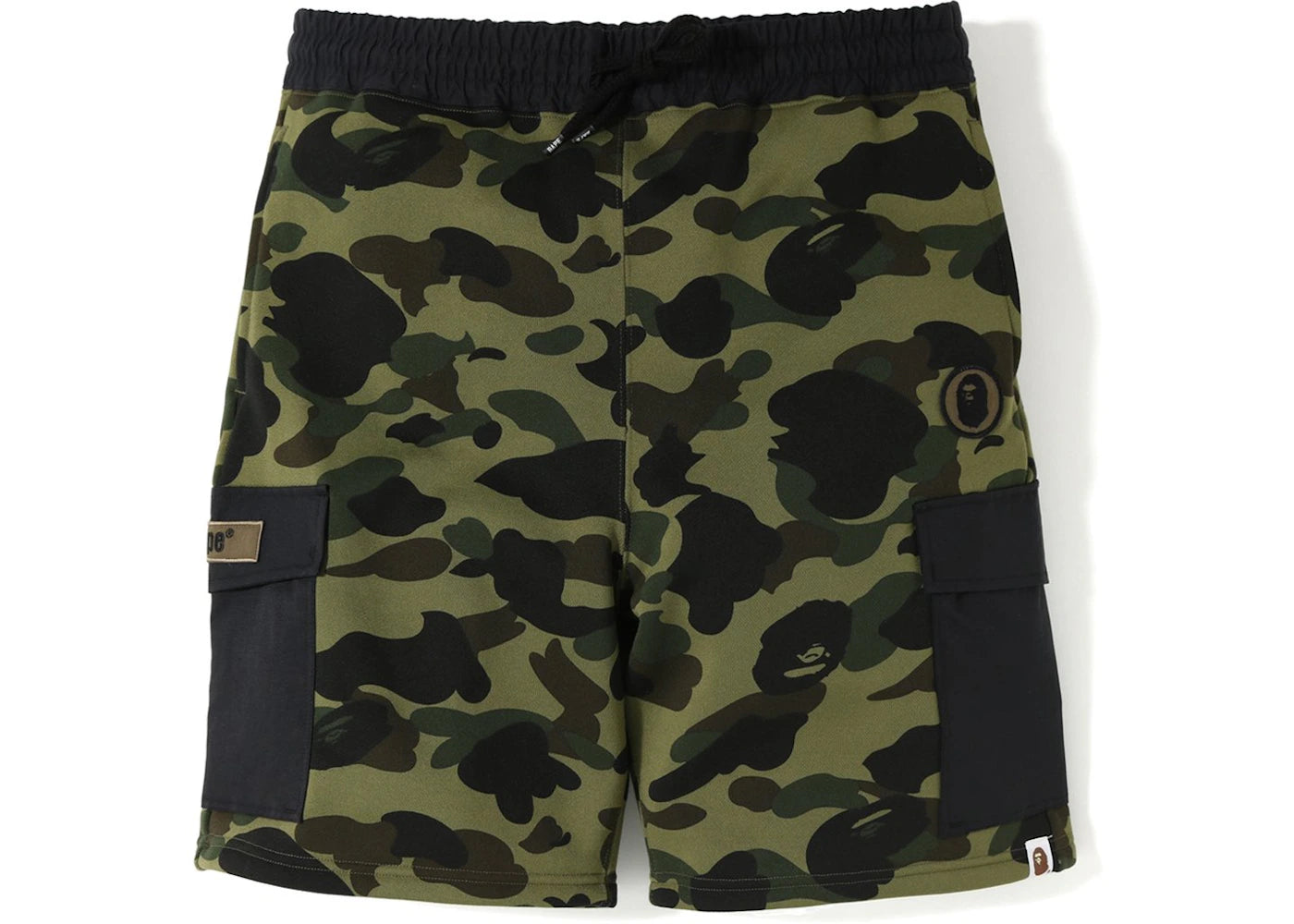 BAPE 1st Camo Sweat Cargo Shorts Green