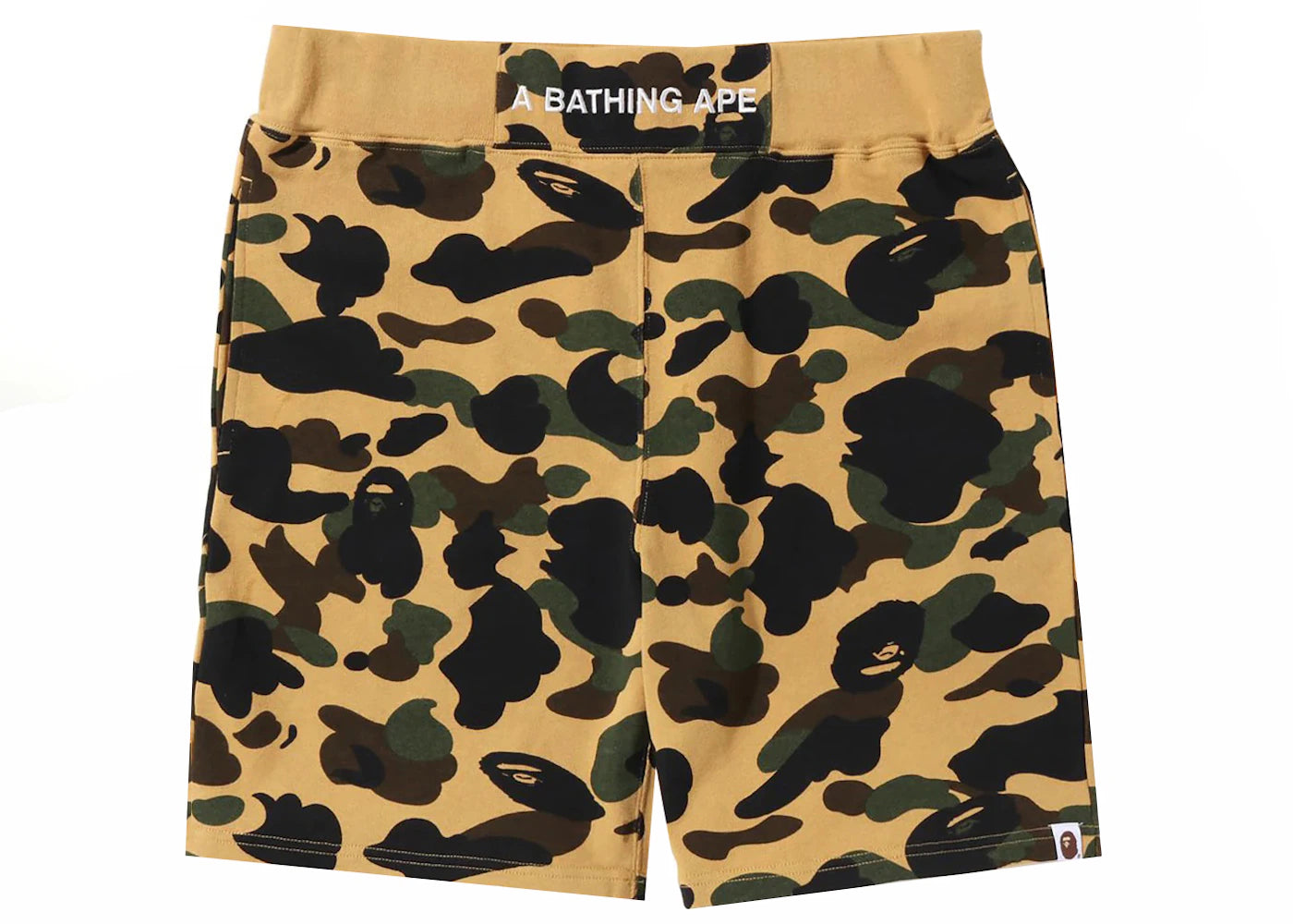 BAPE 1st Camo Sweat Shorts (SS23) Yellow