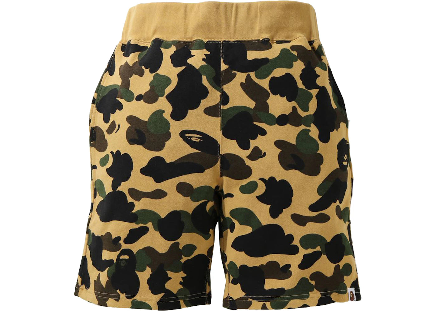 BAPE 1st Camo Sweat Shorts (SS21) Yellow