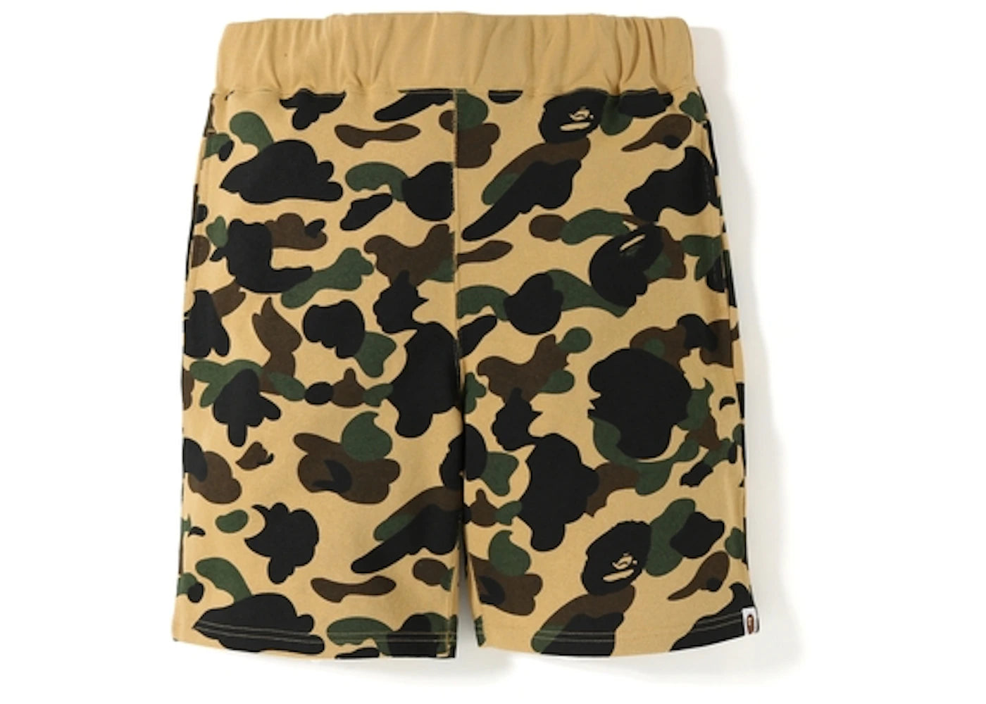 BAPE 1st Camo Sweat Shorts Yellow