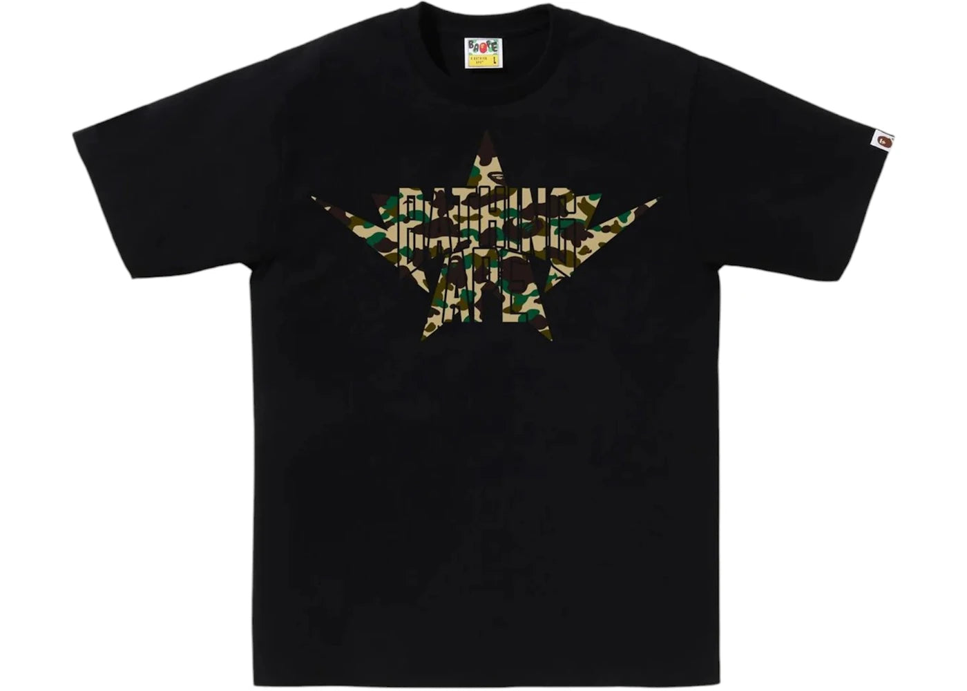 BAPE 1st Camo Twin Sta Nyc Tee Tee Black/Yellow