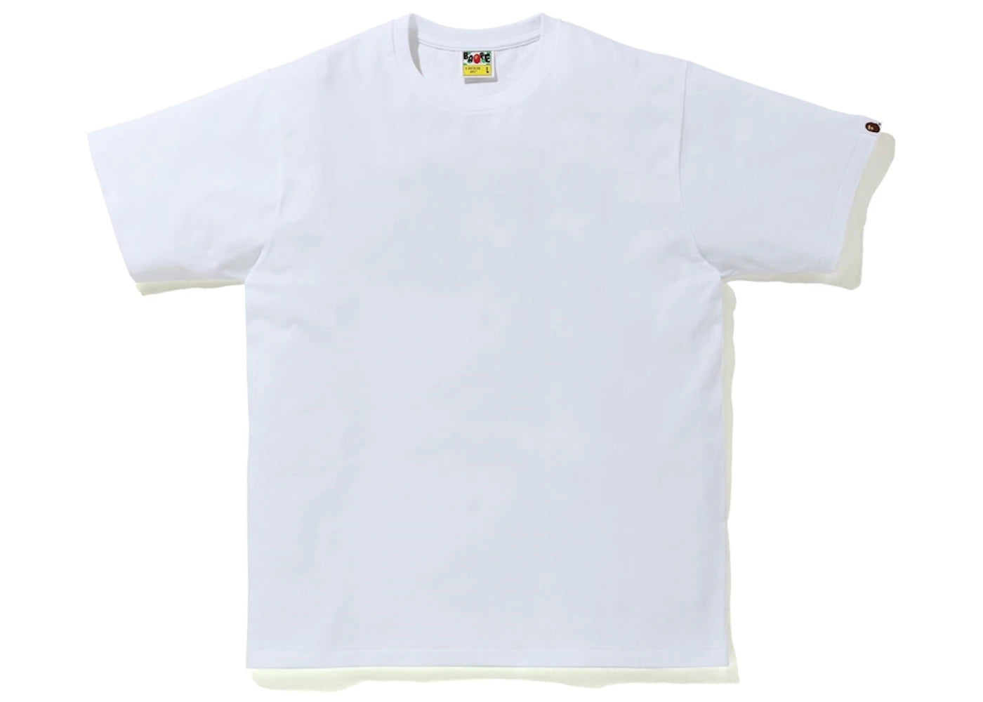 BAPE 1st Camo WGM Ape Head Overlap Tee White/Yellow