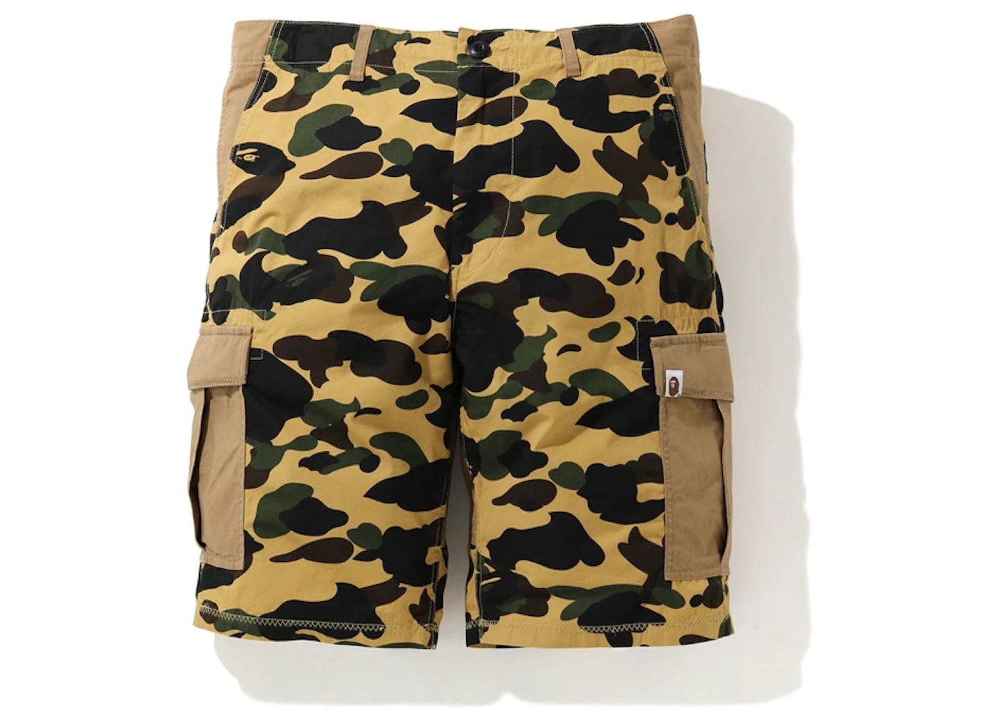 BAPE 1st Camo Wide 6Pocket Shorts Yellow